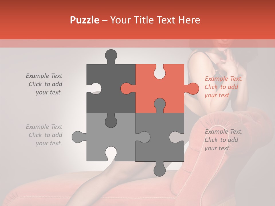 Chaise Female Chaise Longue PowerPoint Template