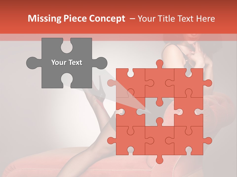 Chaise Female Chaise Longue PowerPoint Template