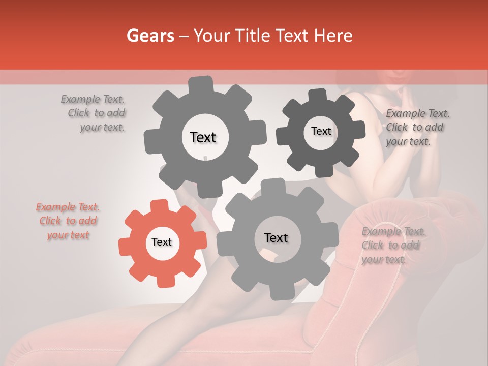 Chaise Female Chaise Longue PowerPoint Template