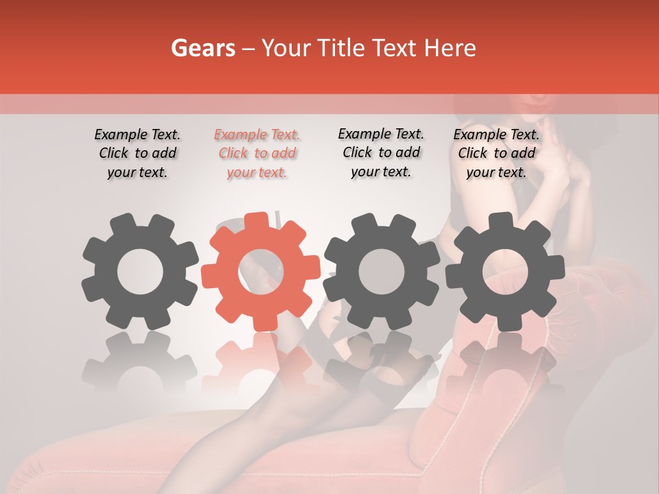 Chaise Female Chaise Longue PowerPoint Template