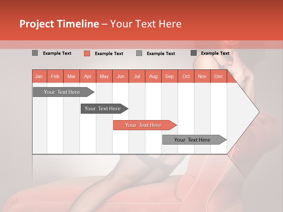 Chaise Female Chaise Longue PowerPoint Template