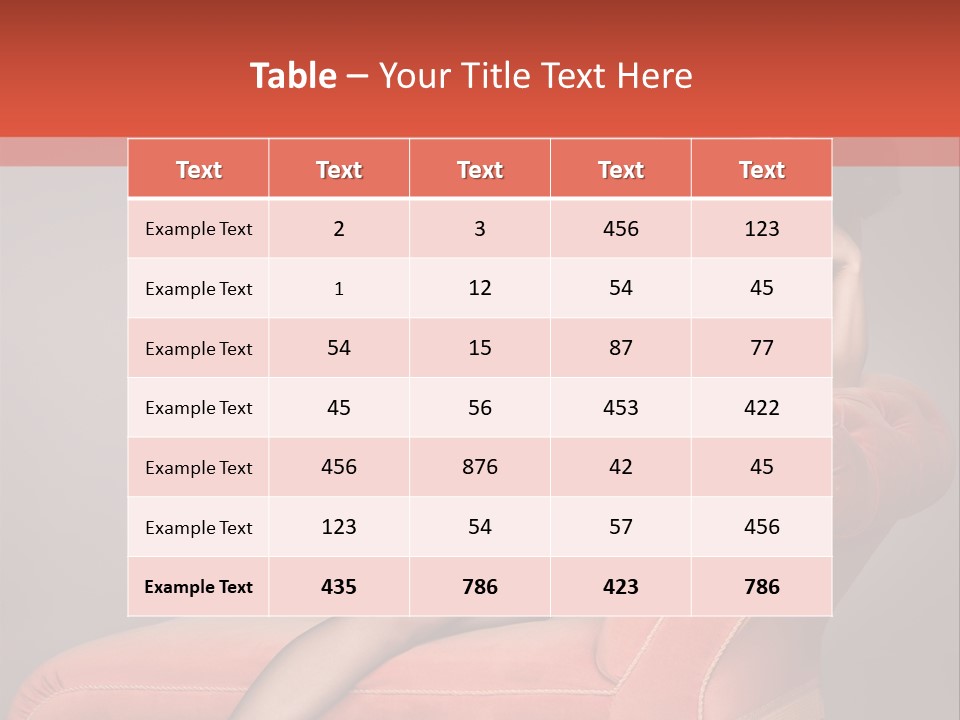 Chaise Female Chaise Longue PowerPoint Template