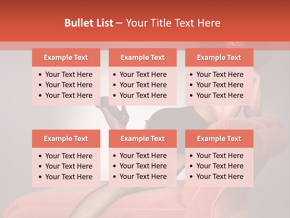 Chaise Female Chaise Longue PowerPoint Template