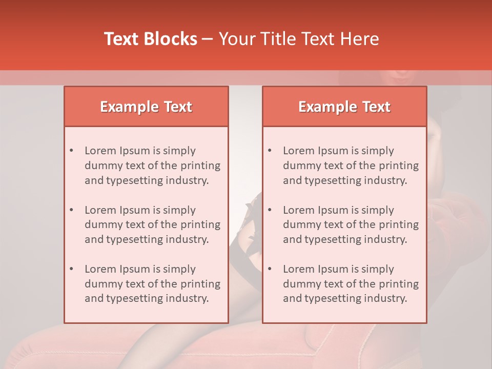 Chaise Female Chaise Longue PowerPoint Template
