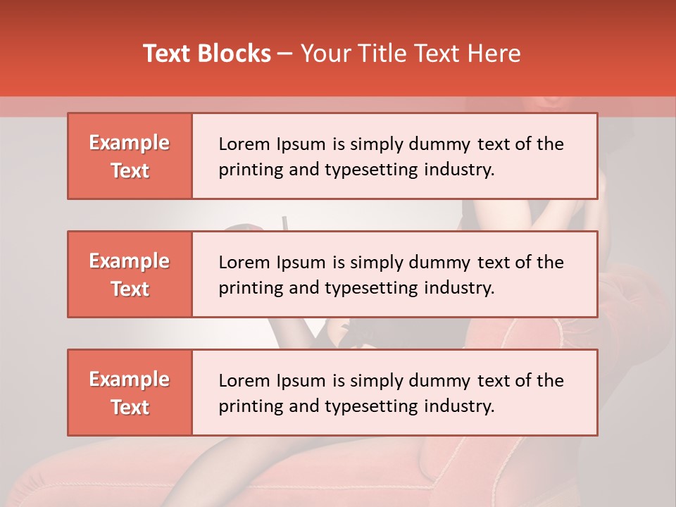 Chaise Female Chaise Longue PowerPoint Template