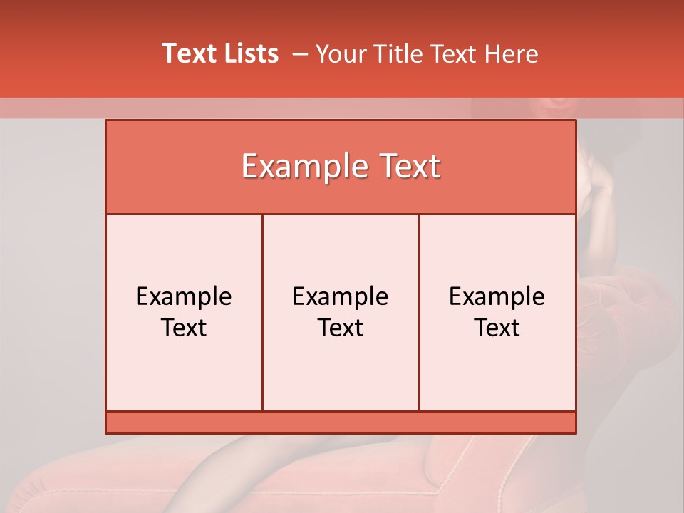 Chaise Female Chaise Longue PowerPoint Template