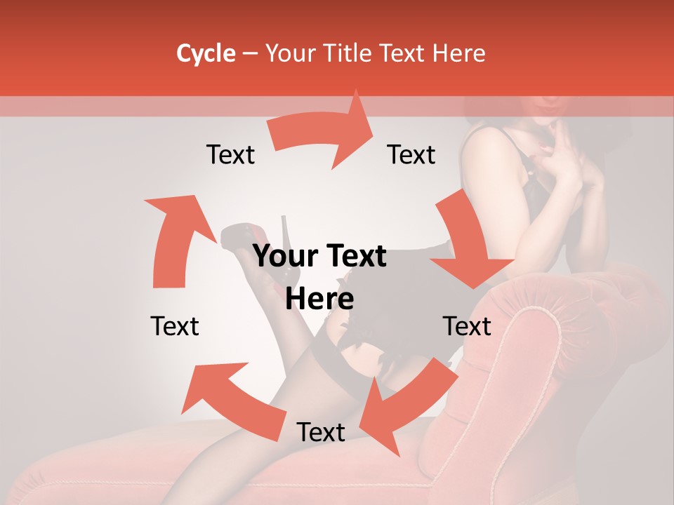 Chaise Female Chaise Longue PowerPoint Template