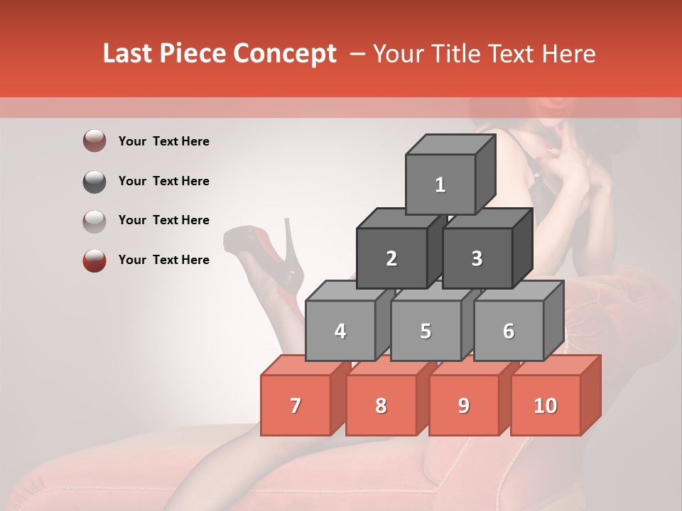 Chaise Female Chaise Longue PowerPoint Template