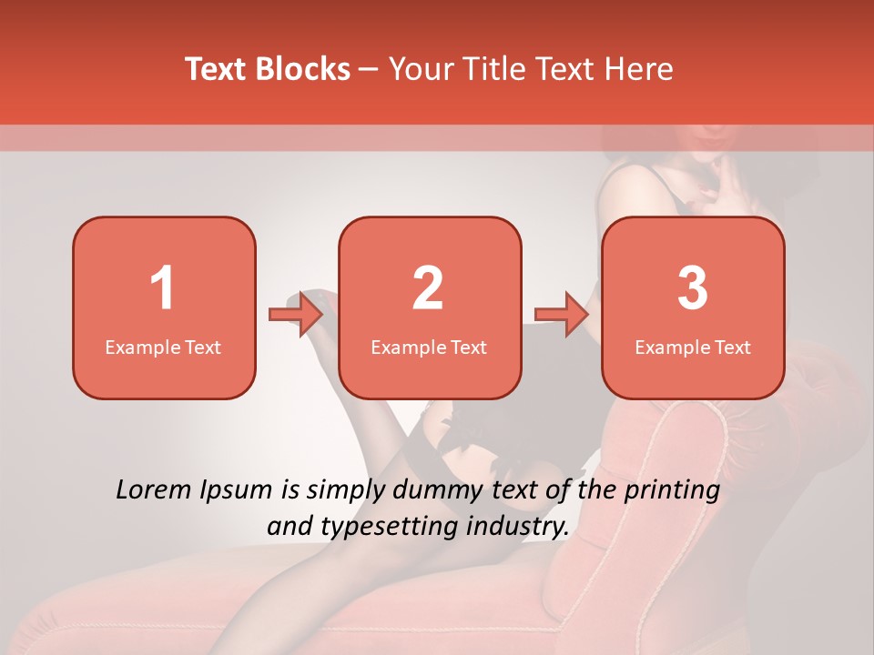 Chaise Female Chaise Longue PowerPoint Template