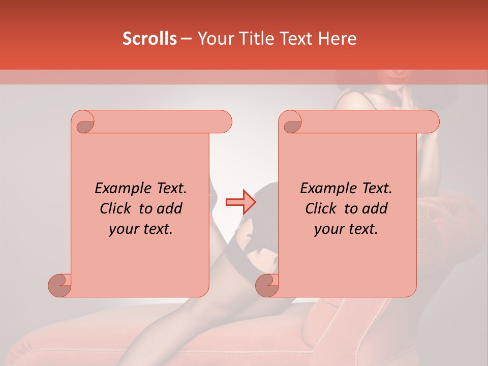 Chaise Female Chaise Longue PowerPoint Template