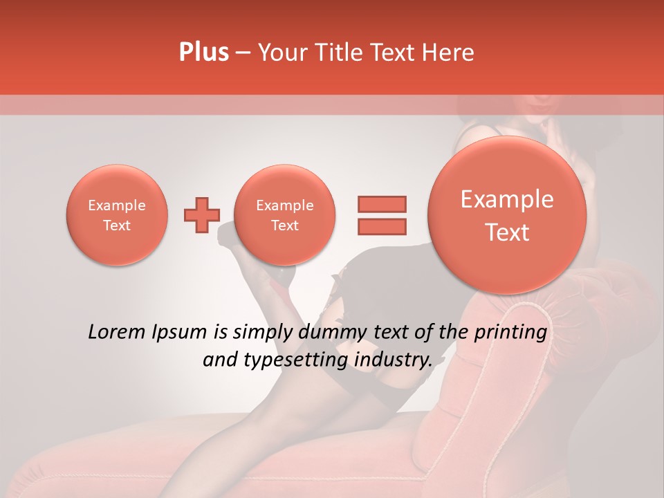 Chaise Female Chaise Longue PowerPoint Template