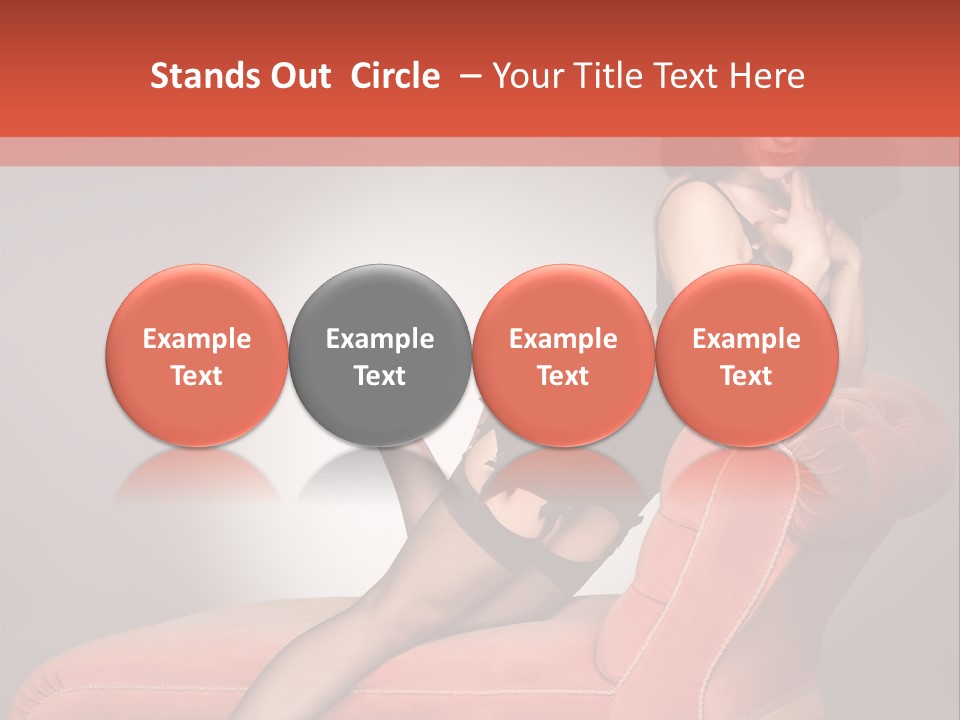 Chaise Female Chaise Longue PowerPoint Template