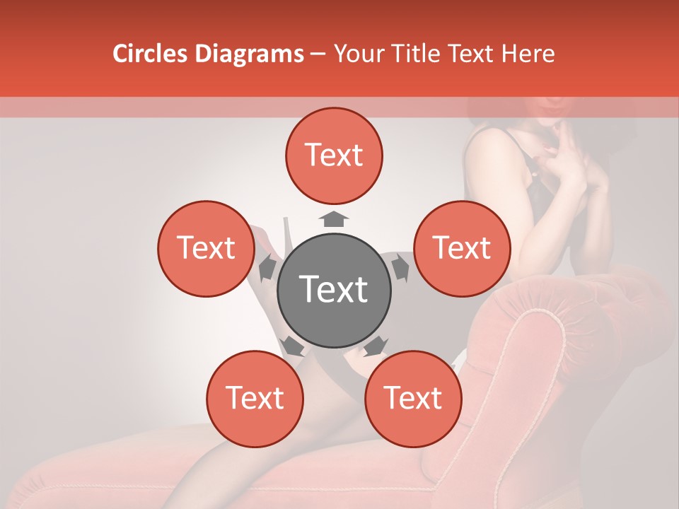 Chaise Female Chaise Longue PowerPoint Template