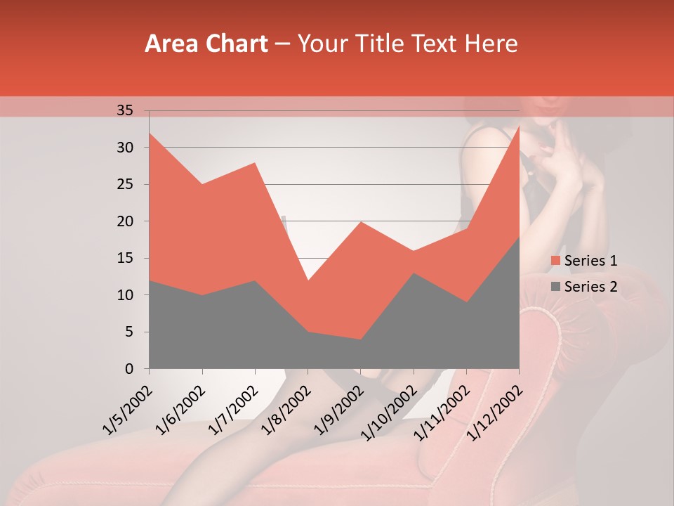 Chaise Female Chaise Longue PowerPoint Template