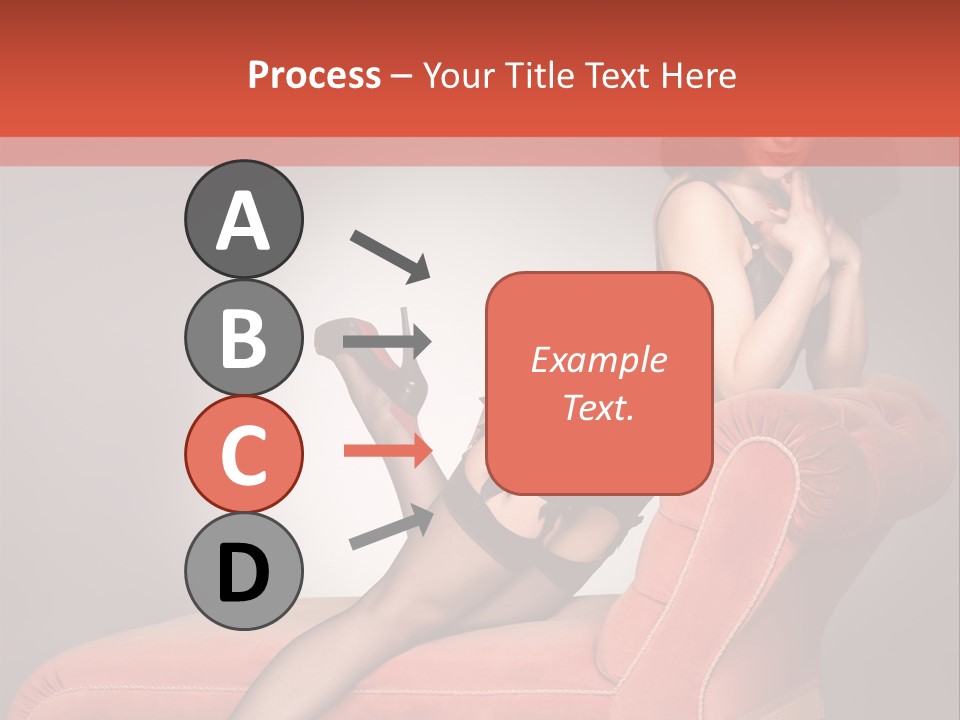 Chaise Female Chaise Longue PowerPoint Template