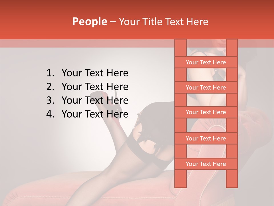 Chaise Female Chaise Longue PowerPoint Template