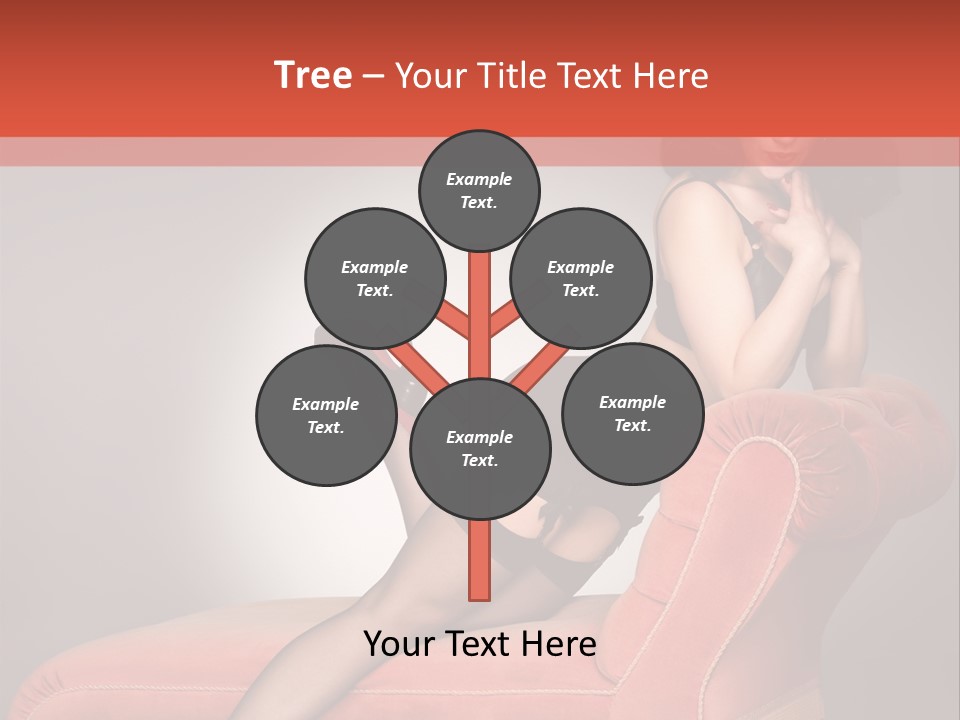 Chaise Female Chaise Longue PowerPoint Template