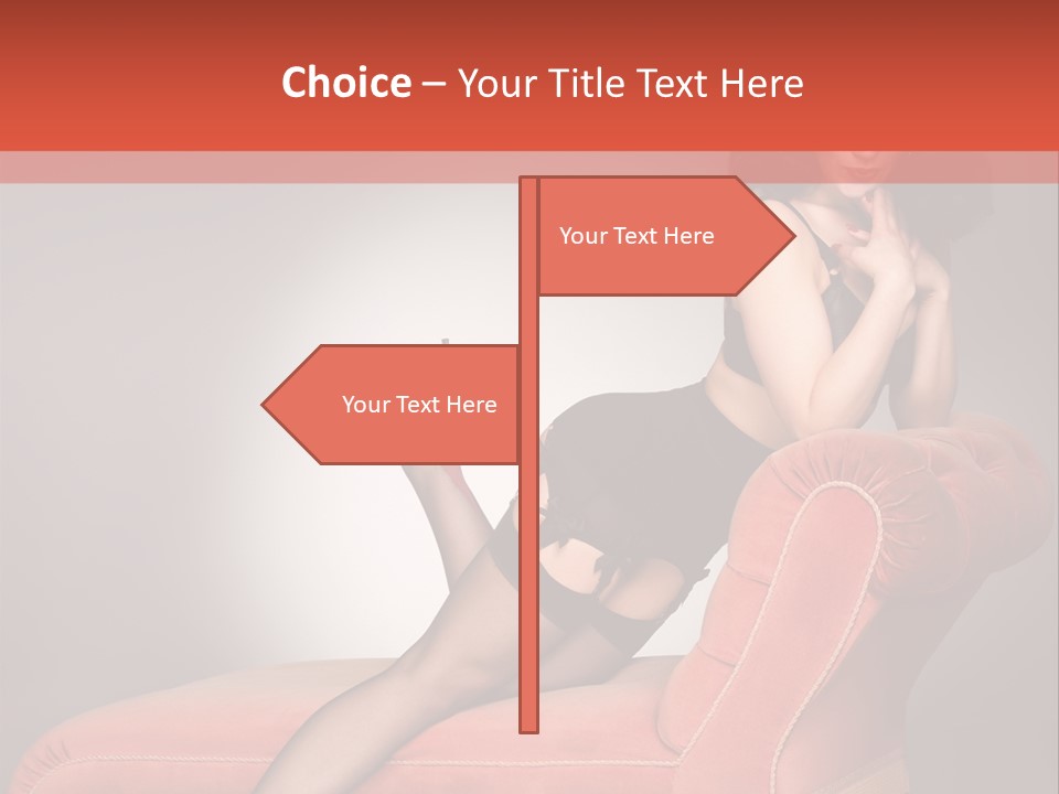 Chaise Female Chaise Longue PowerPoint Template