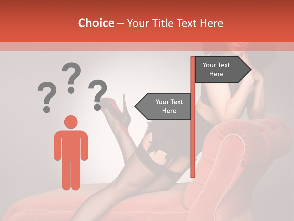 Chaise Female Chaise Longue PowerPoint Template