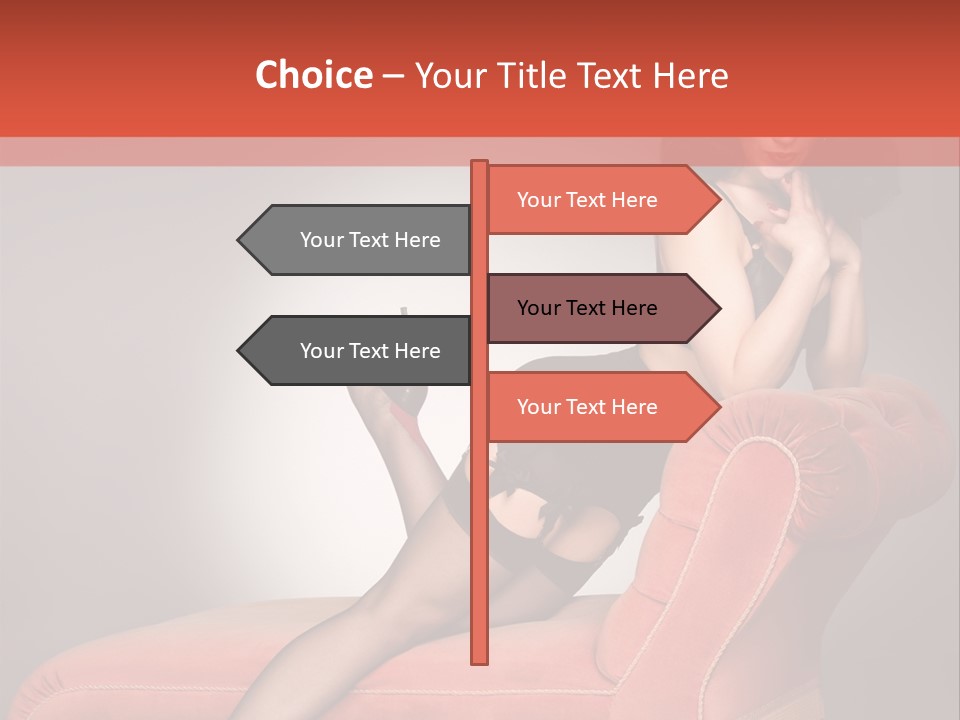 Chaise Female Chaise Longue PowerPoint Template