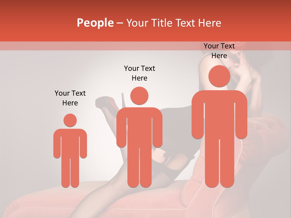 Chaise Female Chaise Longue PowerPoint Template