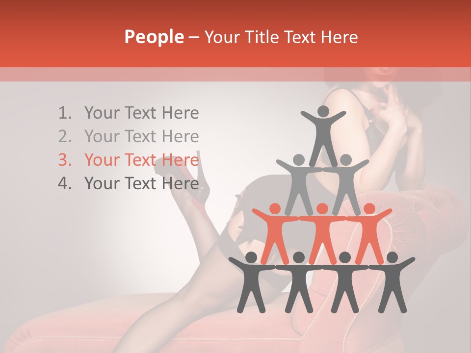 Chaise Female Chaise Longue PowerPoint Template