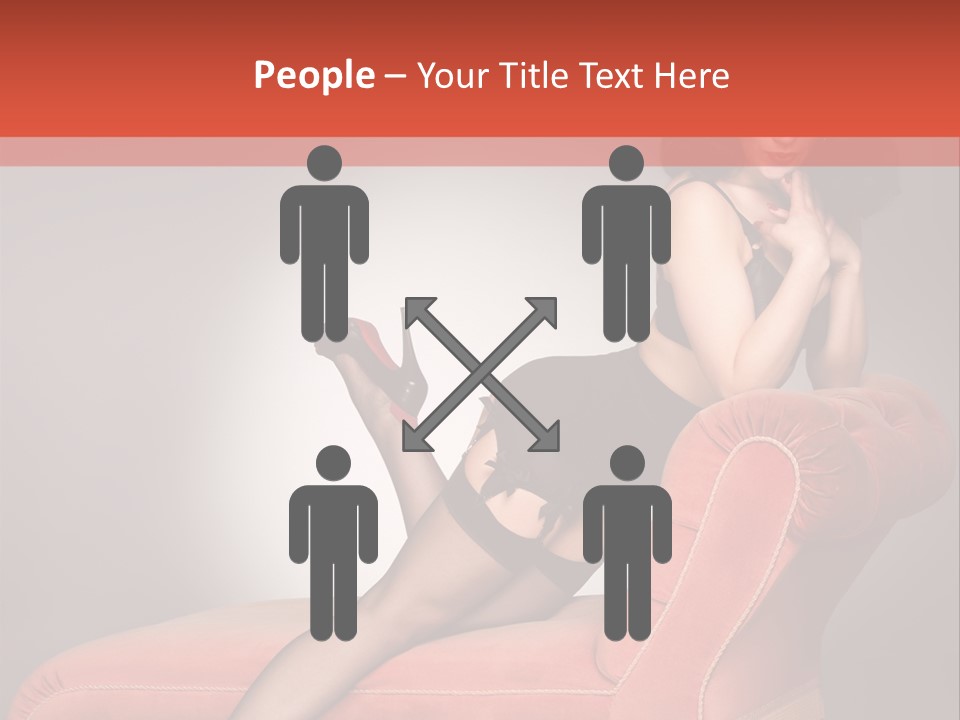 Chaise Female Chaise Longue PowerPoint Template