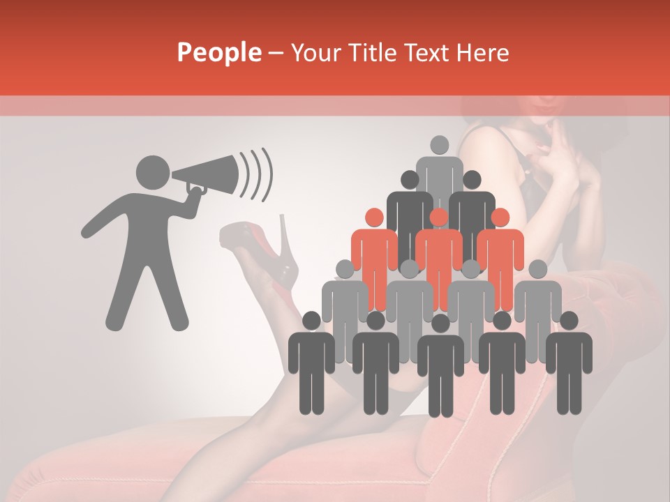 Chaise Female Chaise Longue PowerPoint Template