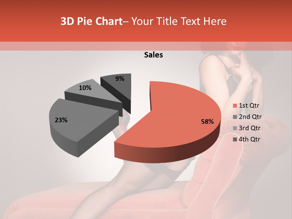 Chaise Female Chaise Longue PowerPoint Template
