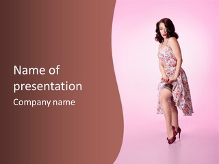 Pink Beauty Sensuality PowerPoint Template