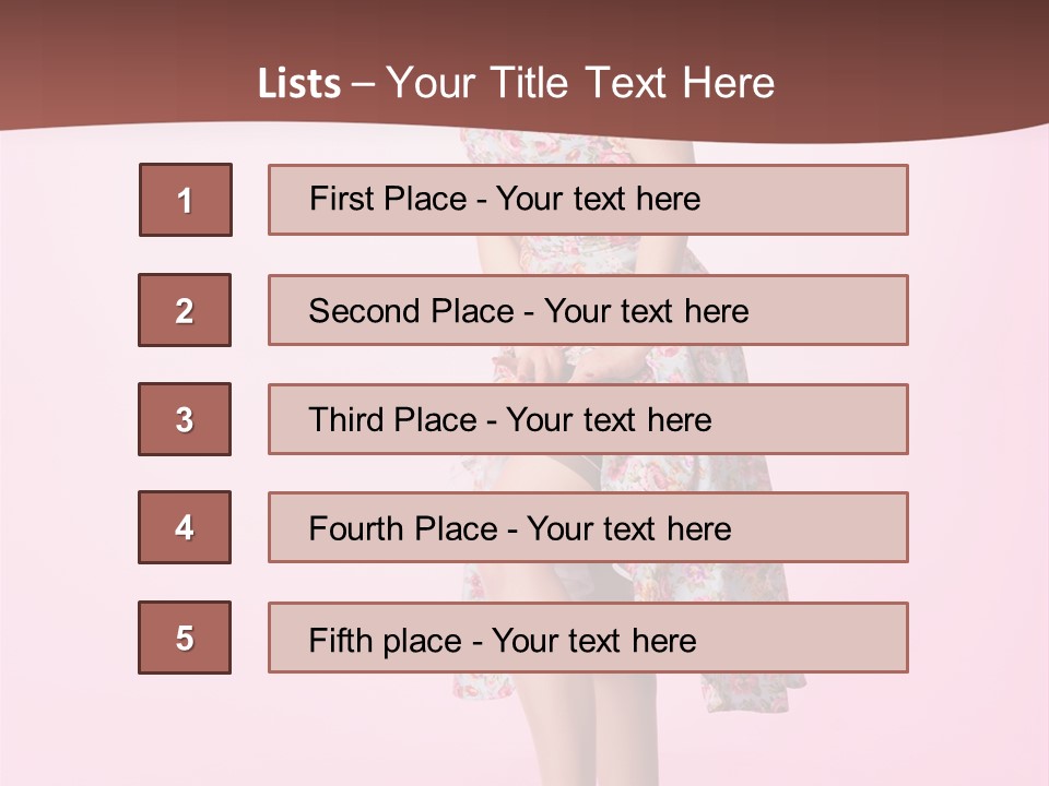 Pink Beauty Sensuality PowerPoint Template