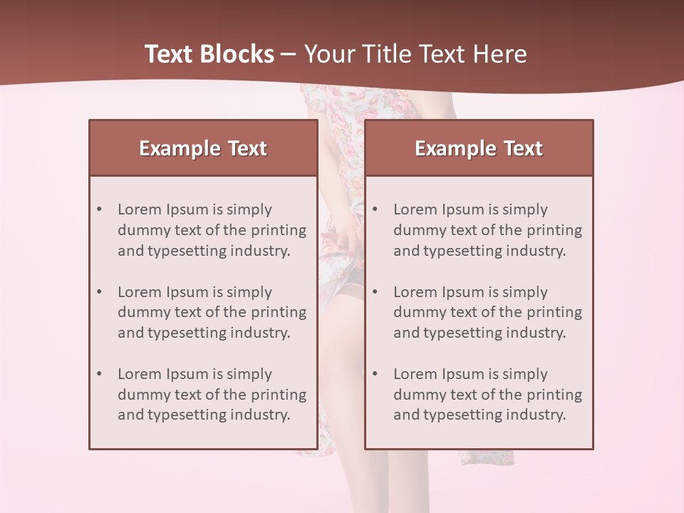 Pink Beauty Sensuality PowerPoint Template