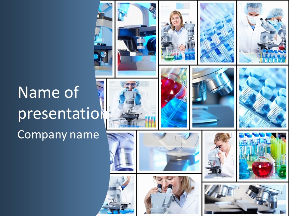 Scientific Experiment Laboratory PowerPoint Template