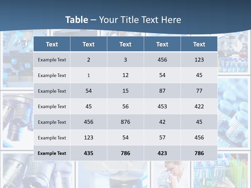 Scientific Experiment Laboratory PowerPoint Template