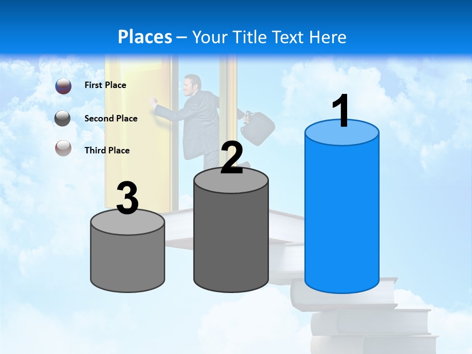 Businessman Worker Open PowerPoint Template