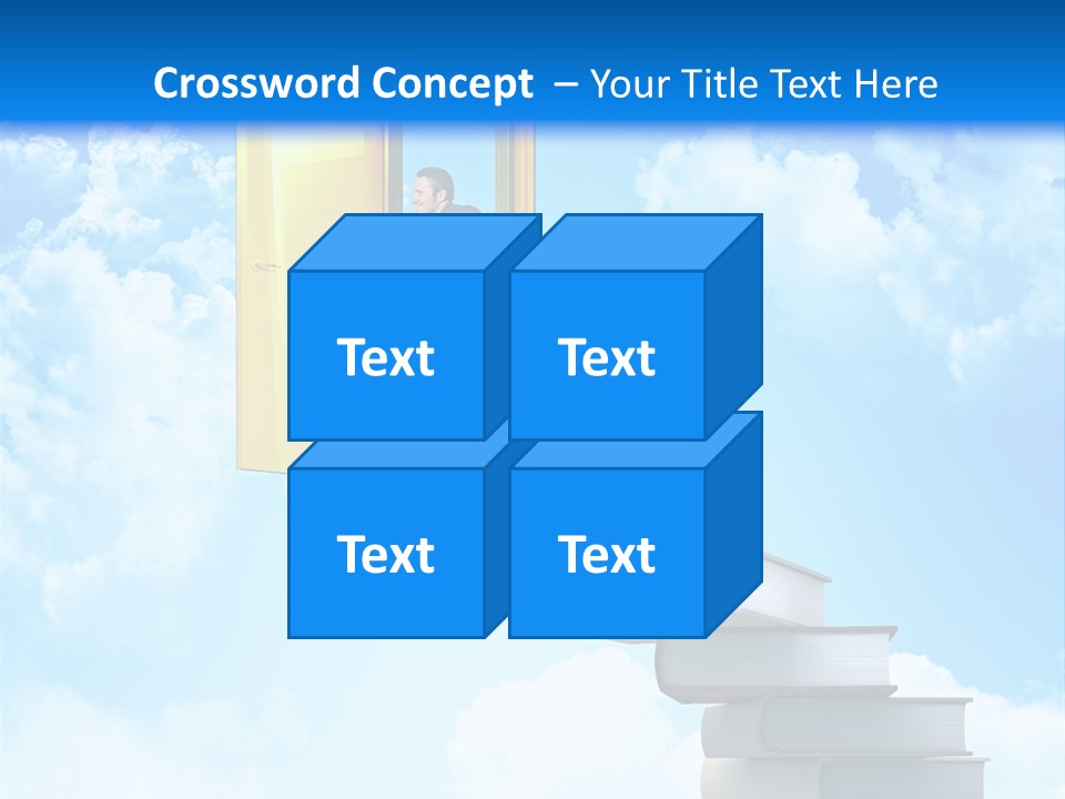 Businessman Worker Open PowerPoint Template