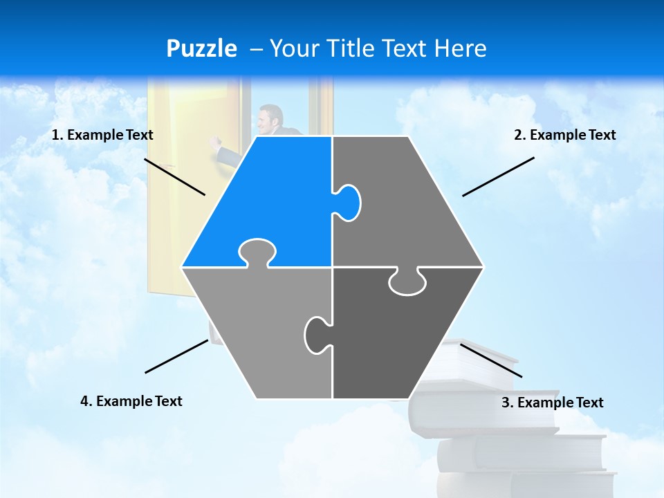 Businessman Worker Open PowerPoint Template