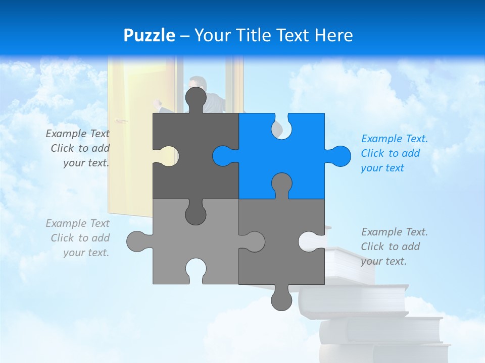 Businessman Worker Open PowerPoint Template