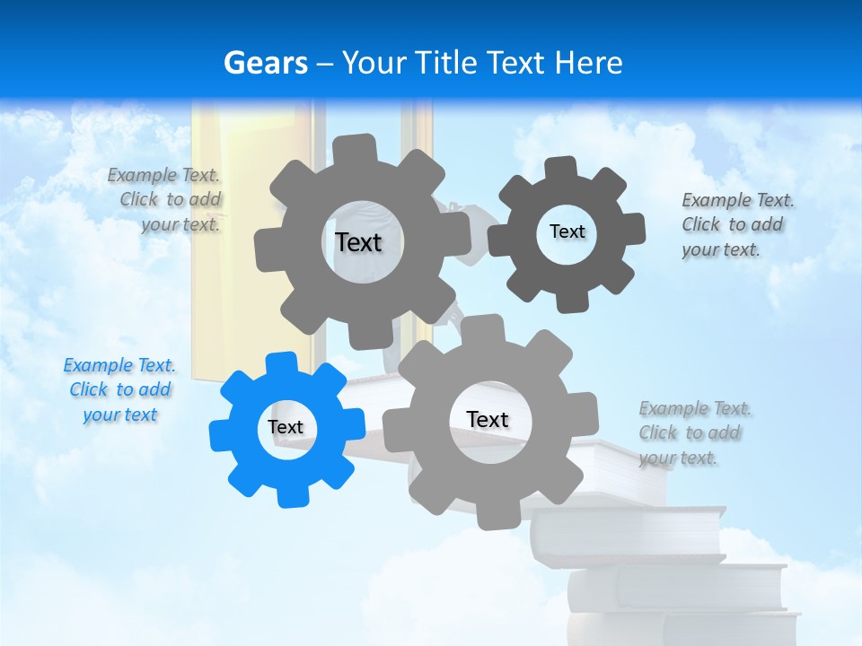 Businessman Worker Open PowerPoint Template