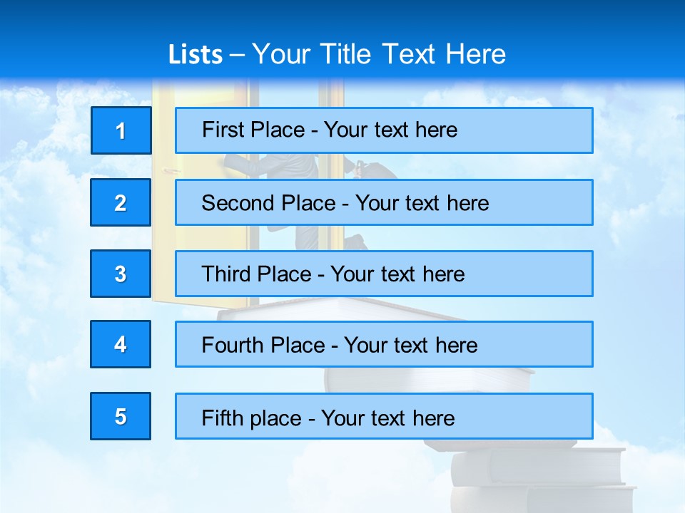 Businessman Worker Open PowerPoint Template