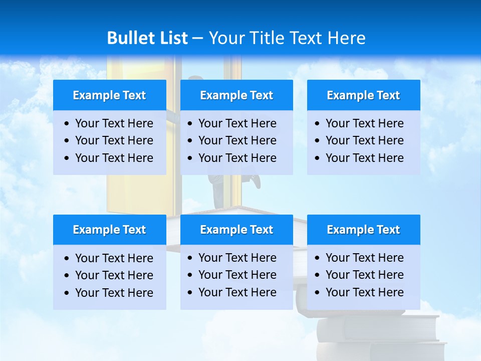 Businessman Worker Open PowerPoint Template
