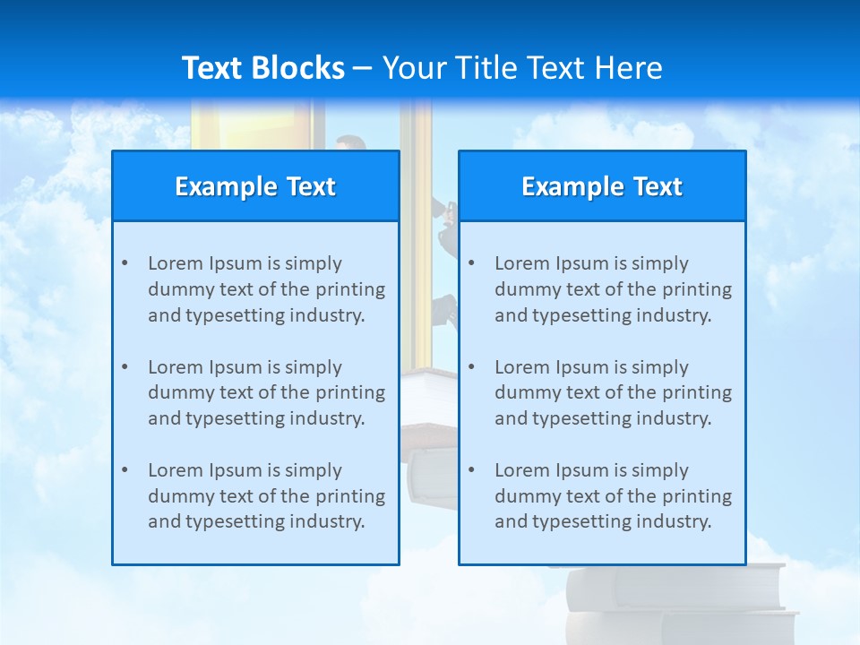 Businessman Worker Open PowerPoint Template