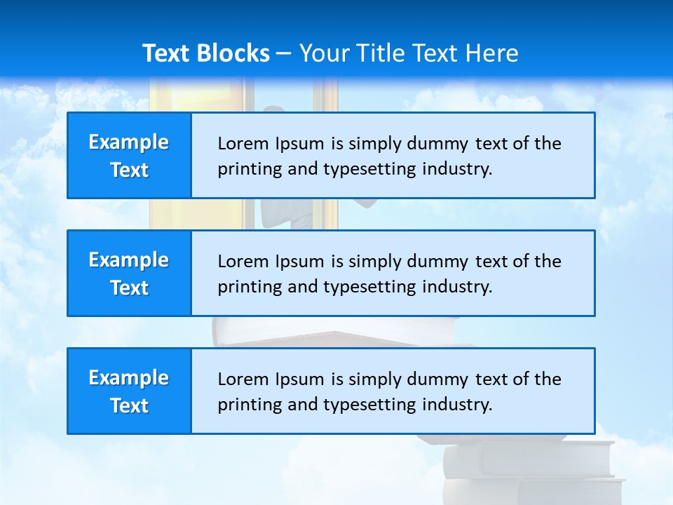 Businessman Worker Open PowerPoint Template