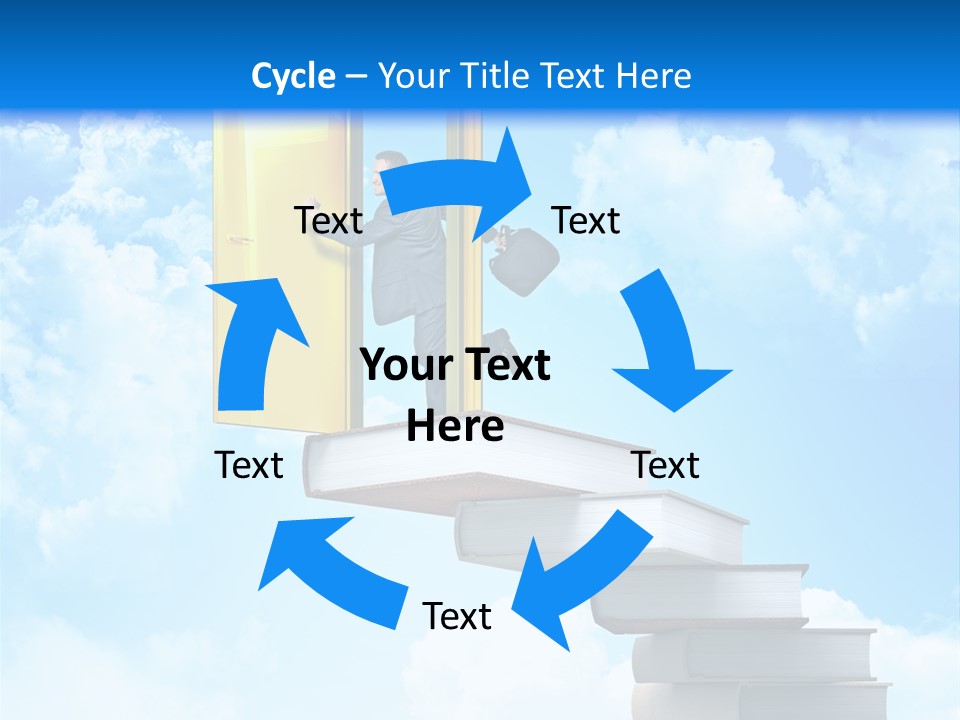 Businessman Worker Open PowerPoint Template