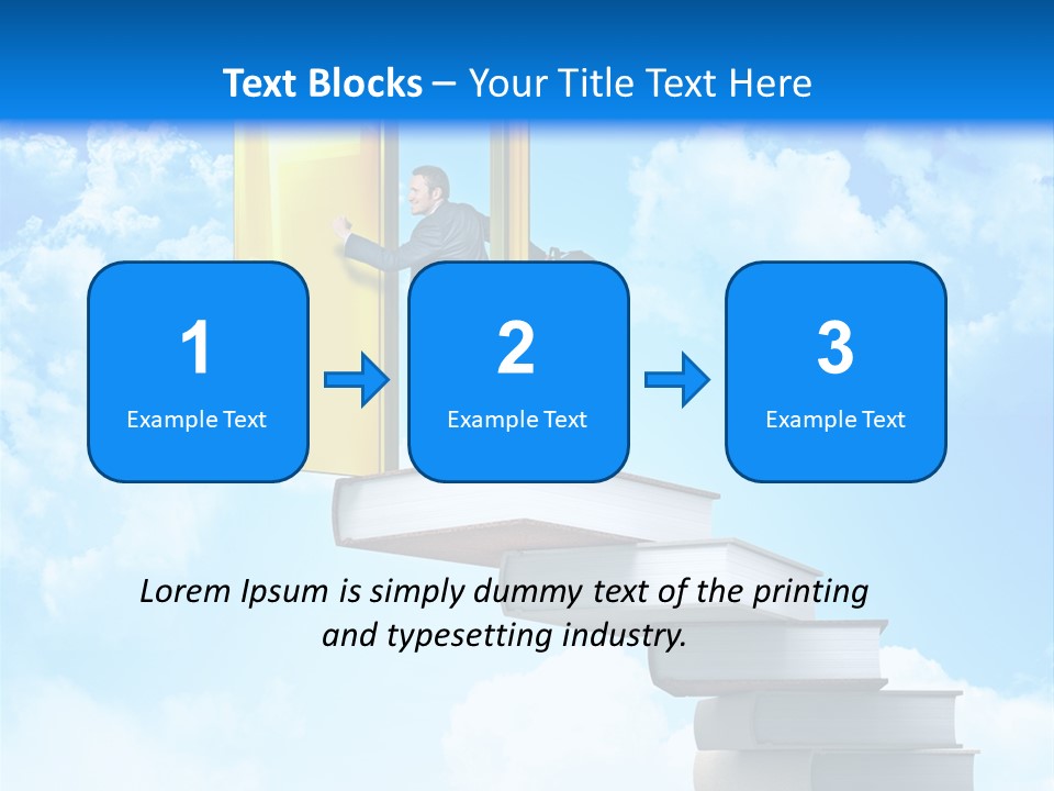 Businessman Worker Open PowerPoint Template