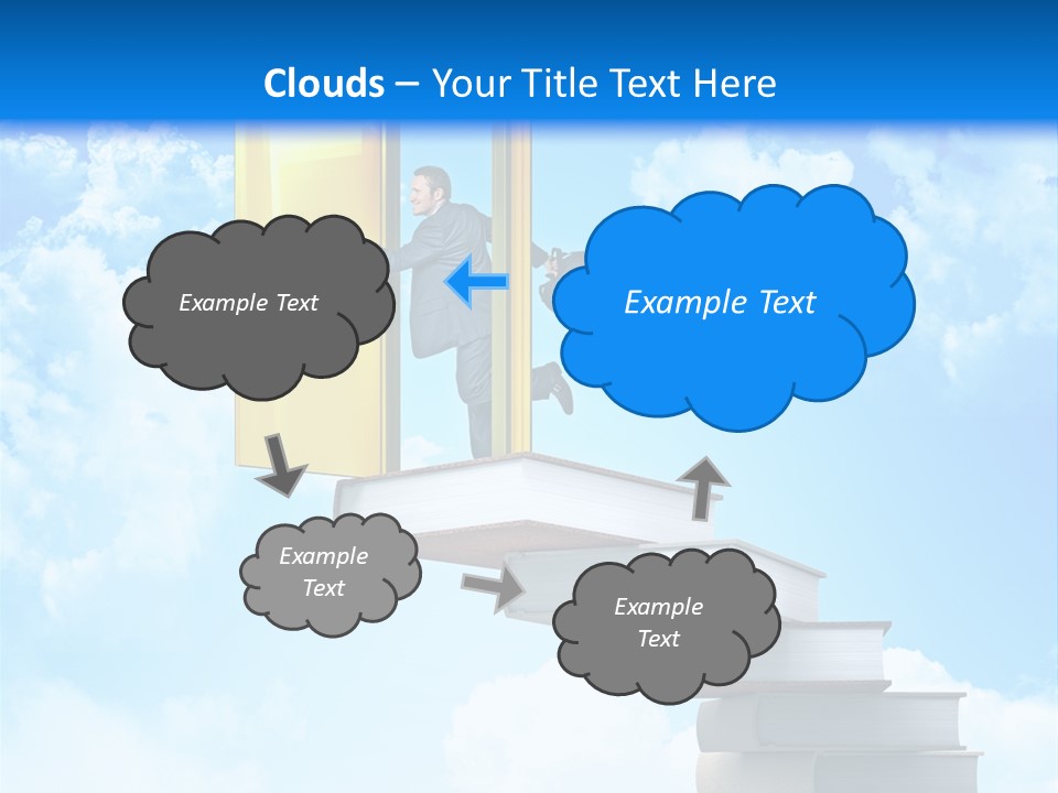 Businessman Worker Open PowerPoint Template