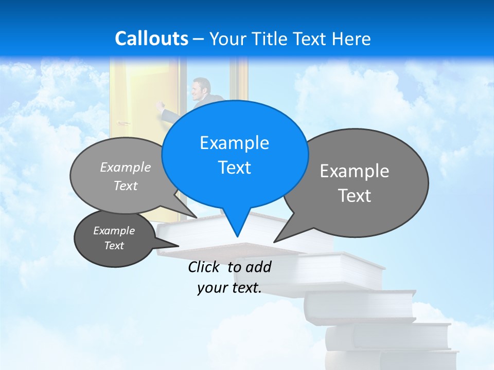 Businessman Worker Open PowerPoint Template
