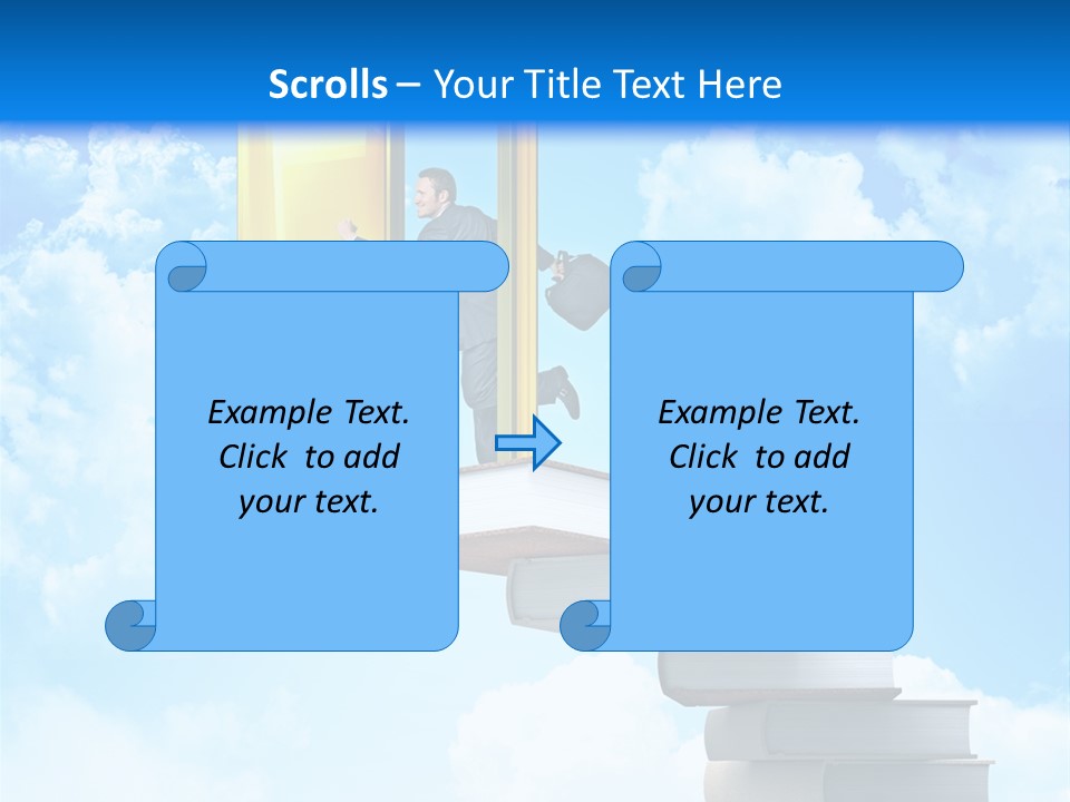 Businessman Worker Open PowerPoint Template