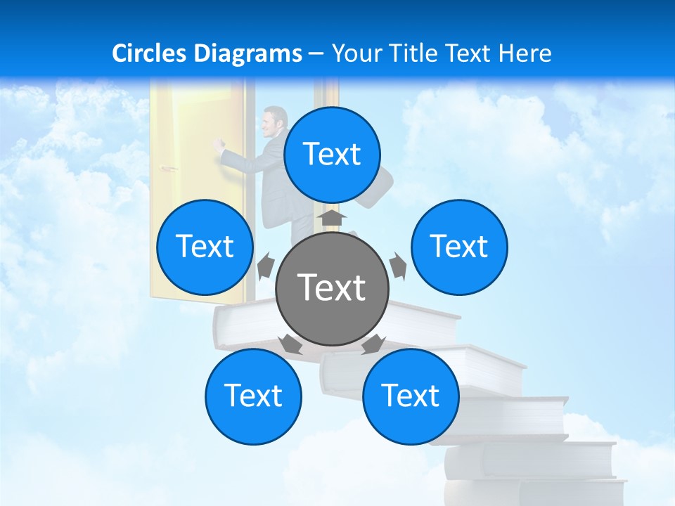 Businessman Worker Open PowerPoint Template