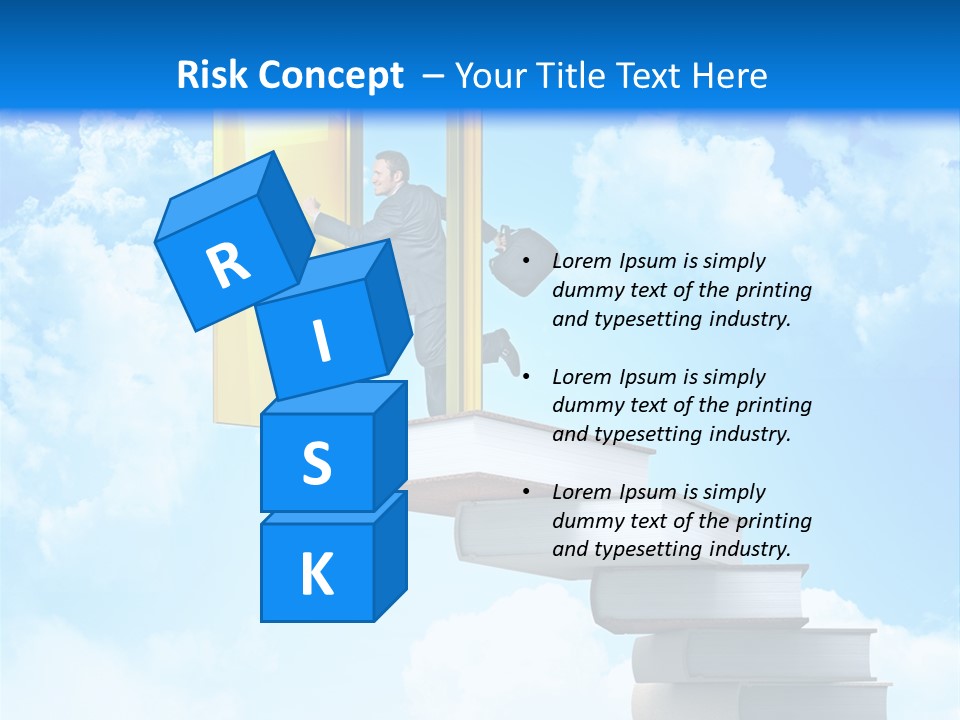 Businessman Worker Open PowerPoint Template